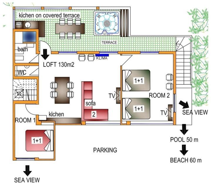 Bella Vista House Apartments, Hot Pool And Jacuzzi Apartmán *